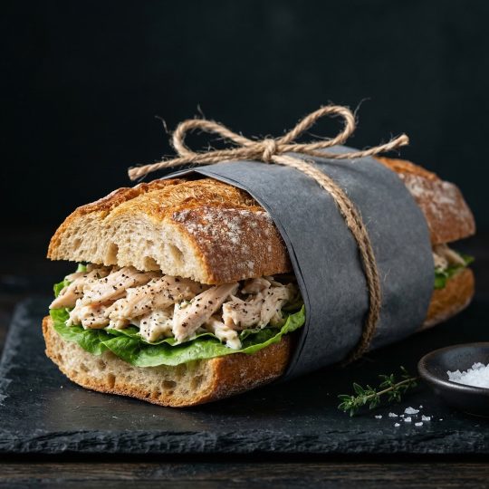 Mayonezli Tavuklu Sandviç – Kremalı Tavuk Sandviç | Catering İkramlığı